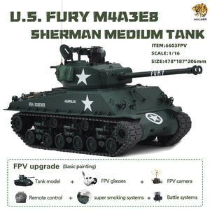 1:16 US FURY M4A3E8 Sherman Medium Tank RTR Item No.6603